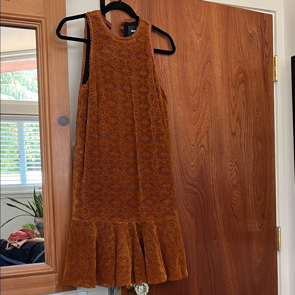 Eyelet Brown Anthropologie Dress